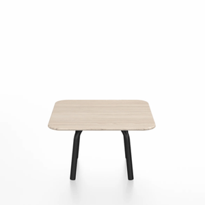 Emeco Parrish Low Table - Square Top Coffee Tables Emeco Table Top 24" Black Powder Coated Aluminum Ash Wood