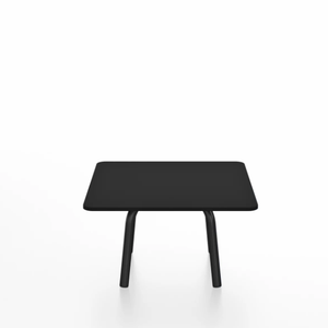 Emeco Parrish Low Table - Square Top Coffee Tables Emeco Table Top 24" Black Powder Coated Aluminum Black HPL