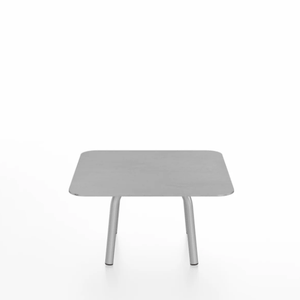 Emeco Parrish Low Table - Square Top Coffee Tables Emeco Table Top 24" Clear Anodized Aluminum Brushed Aluminum