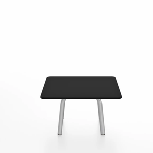 Emeco Parrish Low Table - Square Top Coffee Tables Emeco Table Top 24" Clear Anodized Aluminum Black HPL