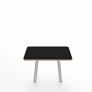 Emeco Parrish Low Table - Square Top Coffee Tables Emeco Table Top 24" Clear Anodized Aluminum Black Laminate Plywood