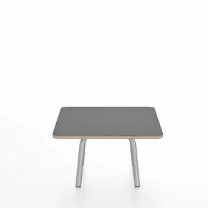 Emeco Parrish Low Table - Square Top Coffee Tables Emeco Table Top 24" Clear Anodized Aluminum Gray Laminate Plywood