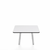 Emeco Parrish Low Table - Square Top Coffee Tables Emeco Table Top 24" Clear Anodized Aluminum White HPL