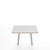 Emeco Parrish Low Table - Square Top Coffee Tables Emeco Table Top 24" Clear Anodized Aluminum White Laminate Plywood