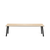 Emeco Run Bench Benches Emeco 3-Seat Bench Black Powder Coated Accoya ( Outdoor Approved )