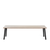 Emeco Run Bench Benches Emeco 3-Seat Bench Black Powder Coated Ash