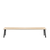 Emeco Run Bench Benches Emeco 4-Seat Bench Black Powder Coated Accoya ( Outdoor Approved )