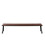 Emeco Run Bench Benches Emeco 4-Seat Bench Black Powder Coated Walnut