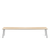 Emeco Run Bench Benches Emeco 4-Seat Bench Clear Anodized Accoya ( Outdoor Approved )