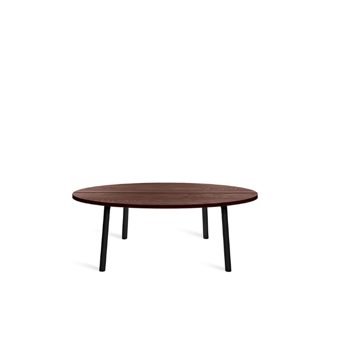 Emeco Run Coffee Table Coffee Tables Emeco Black Powder Coated Walnut 