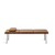 Emeco Run Daybed Beds Emeco Clear Anodized Aluminum Walnut Leather Spinneybeck Volo Tan