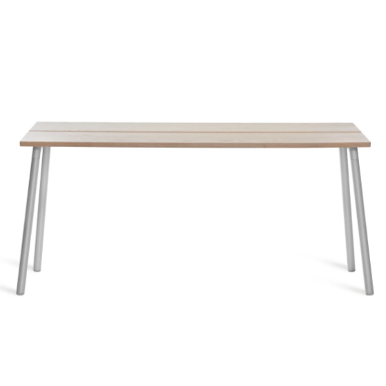 Emeco Run High Side Table table Emeco 62 inches Clear Anodized Ash