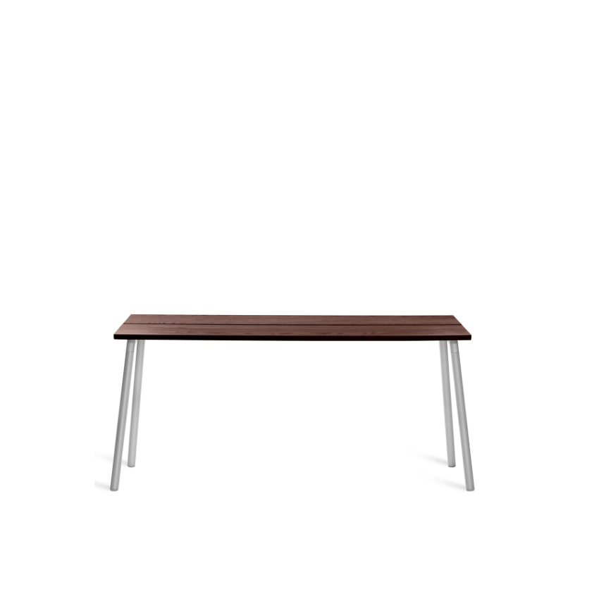 Emeco Run High Side Table table Emeco 62 inches Clear Anodized Walnut