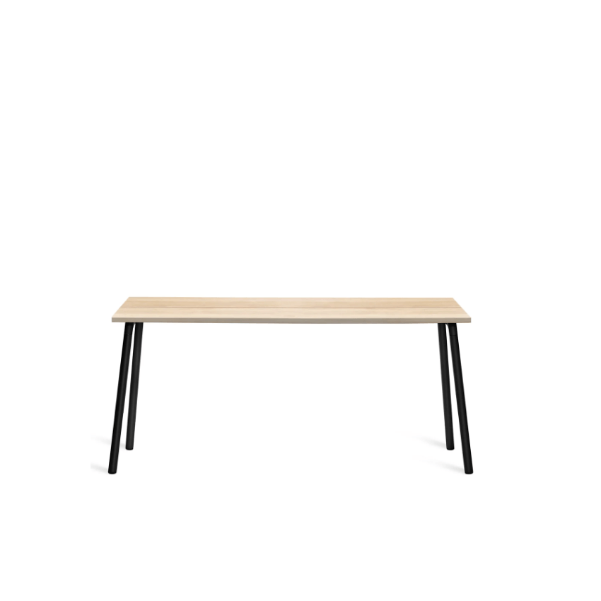 Emeco Run High Side Table table Emeco 62 inches Black Powder Coated Accoya