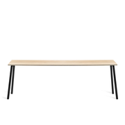 Emeco Run High Side Table table Emeco 86 inches Black Powder Coated Accoya