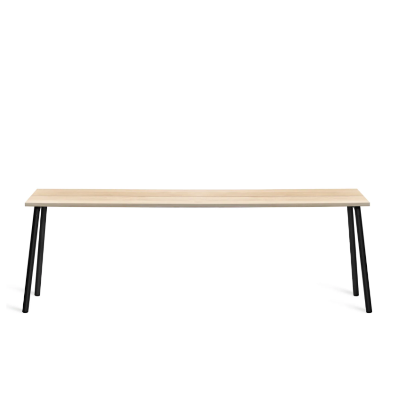 Emeco Run High Side Table table Emeco 86 inches Black Powder Coated Accoya