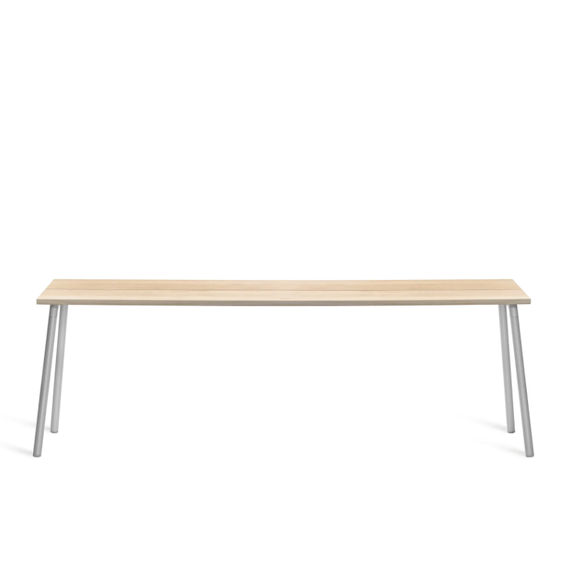 Emeco Run High Side Table table Emeco 86 inches Clear Anodized Accoya