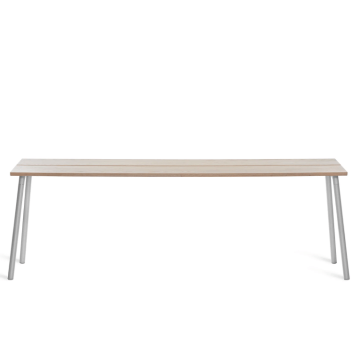 Emeco Run High Side Table table Emeco 86 inches Clear Anodized Ash