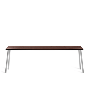 Emeco Run High Side Table table Emeco 86 inches Clear Anodized Walnut