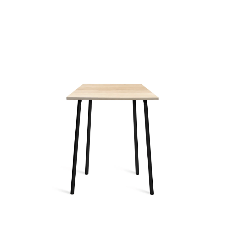 Emeco Run High Table 32" table Emeco Black Powder Coated Frame - Accoya Top Finish 