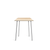 Emeco Run High Table 32" table Emeco Clear Aluminum Frame - Accoya Top Finish 