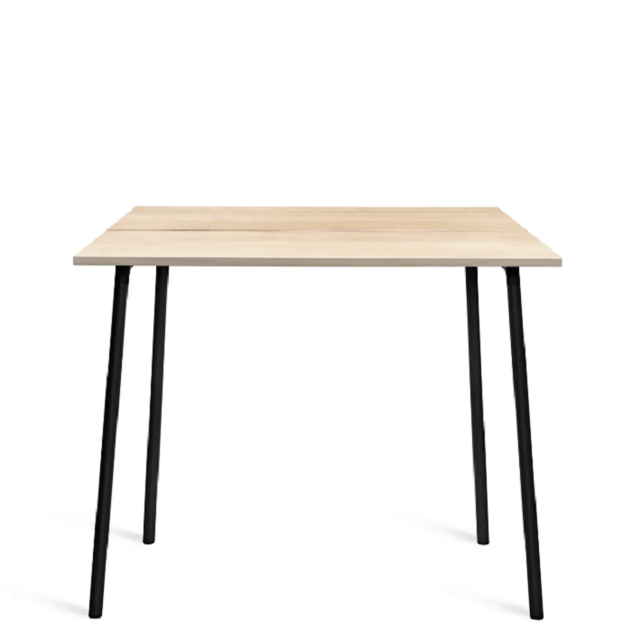 Emeco Run High Table table Emeco 48"/ 122 CM Black Powder Coated Frame Accoya (Outdoor Approved)