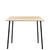 Emeco Run High Table table Emeco 48"/ 122 CM Black Powder Coated Frame Accoya (Outdoor Approved)