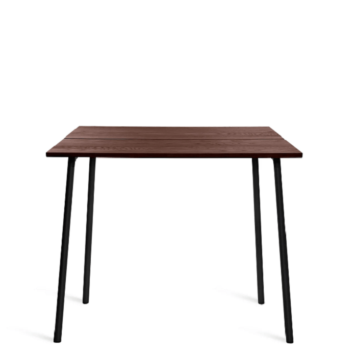 Emeco Run High Table table Emeco 48"/ 122 CM Black Powder Coated Frame Walnut