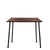 Emeco Run High Table table Emeco 48"/ 122 CM Black Powder Coated Frame Walnut