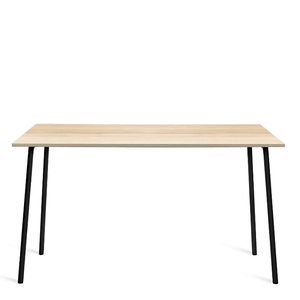 Emeco Run High Table table Emeco 72" / 183 CM Black Powder Coated Frame Accoya (Outdoor Approved)