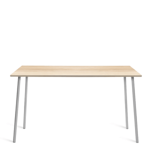 Emeco Run High Table table Emeco 72" / 183 CM Clear Aluminum Frame Accoya (Outdoor Approved)