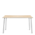 Emeco Run High Table table Emeco 72" / 183 CM Clear Aluminum Frame Accoya (Outdoor Approved)