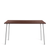 Emeco Run High Table table Emeco 72" / 183 CM Clear Aluminum Frame Walnut