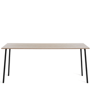 Emeco Run High Table table Emeco 96" / 244 CM Black Powder Coated Frame Ash