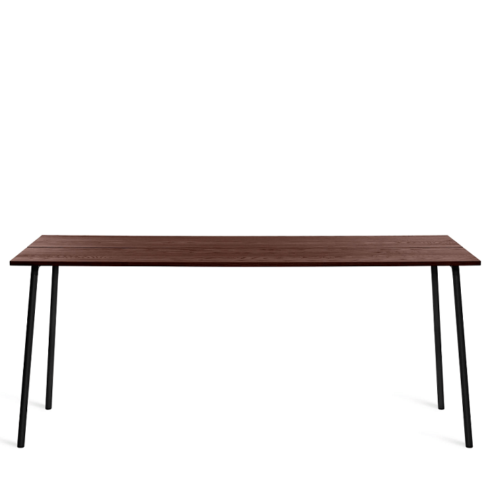 Emeco Run High Table table Emeco 96" / 244 CM Black Powder Coated Frame Walnut