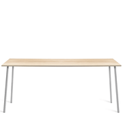 Emeco Run High Table table Emeco 96" / 244 CM Clear Aluminum Frame Accoya (Outdoor Approved)
