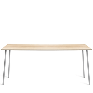 Emeco Run High Table table Emeco 96" / 244 CM Clear Aluminum Frame Accoya (Outdoor Approved)