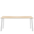 Emeco Run High Table table Emeco 96" / 244 CM Clear Aluminum Frame Accoya (Outdoor Approved)