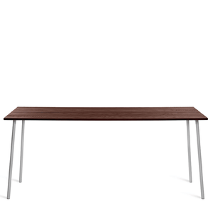 Emeco Run High Table table Emeco 96" / 244 CM Clear Aluminum Frame Walnut
