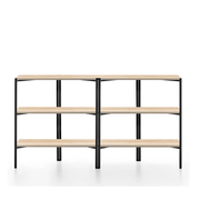 Emeco Run Shelf storage Emeco Black Powder Coated Frame - Accoya Top Finish 