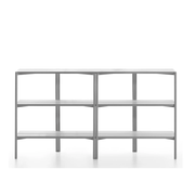Emeco Run Shelf storage Emeco Clear Aluminum Frame - Aluminum Top Finish 