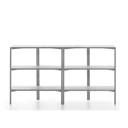 Emeco Run Shelf storage Emeco Clear Aluminum Frame - Aluminum Top Finish 