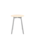 Emeco Su Cafe Round Table Dining Tables Emeco Table Top 24" Clear Anodized Aluminum Legs Accoya Wood