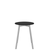 Emeco Su Cafe Round Table Dining Tables Emeco Table Top 24" Clear Anodized Aluminum Legs Black HPL