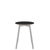 Emeco Su Cafe Round Table Dining Tables Emeco Table Top 24" Clear Anodized Aluminum Legs Black Laminate Plywood