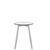 Emeco Su Cafe Round Table Dining Tables Emeco Table Top 24" Clear Anodized Aluminum Legs White HPL