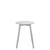 Emeco Su Cafe Round Table Dining Tables Emeco Table Top 24" Clear Anodized Aluminum Legs White Laminate Plywood