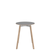 Emeco Su Cafe Round Table Dining Tables Emeco Table Top 24" Natural Wood Legs Gray Laminate Plywood