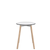 Emeco Su Cafe Round Table Dining Tables Emeco Table Top 24" Natural Wood Legs White HPL