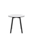 Emeco Su Cafe Round Table Dining Tables Emeco Table Top 30" Black Anodized Aluminum Legs White HPL